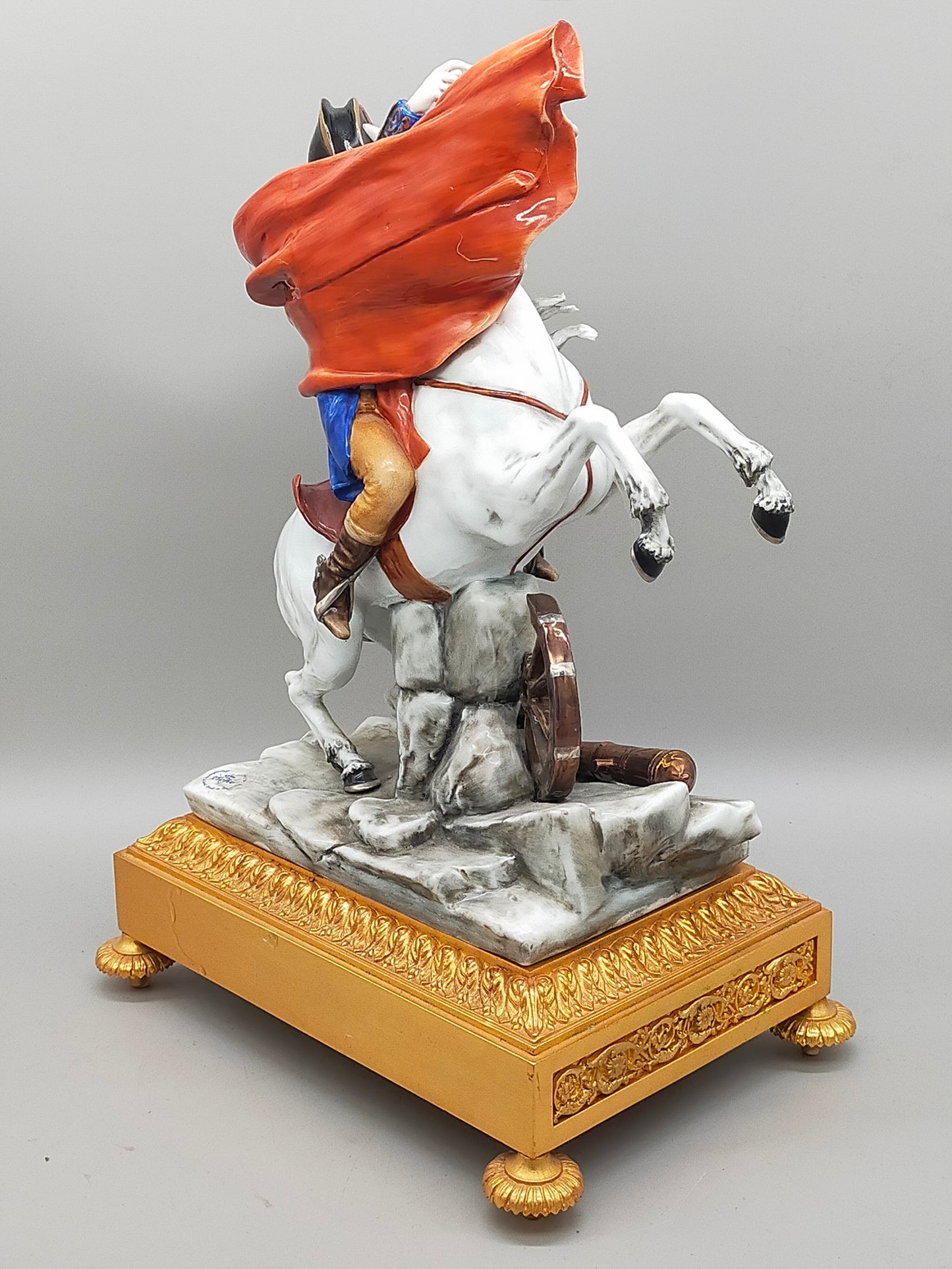 Napoleon Bonaparte Reiter Figur Limoges Porzellan -handbemalt - Handarbeit