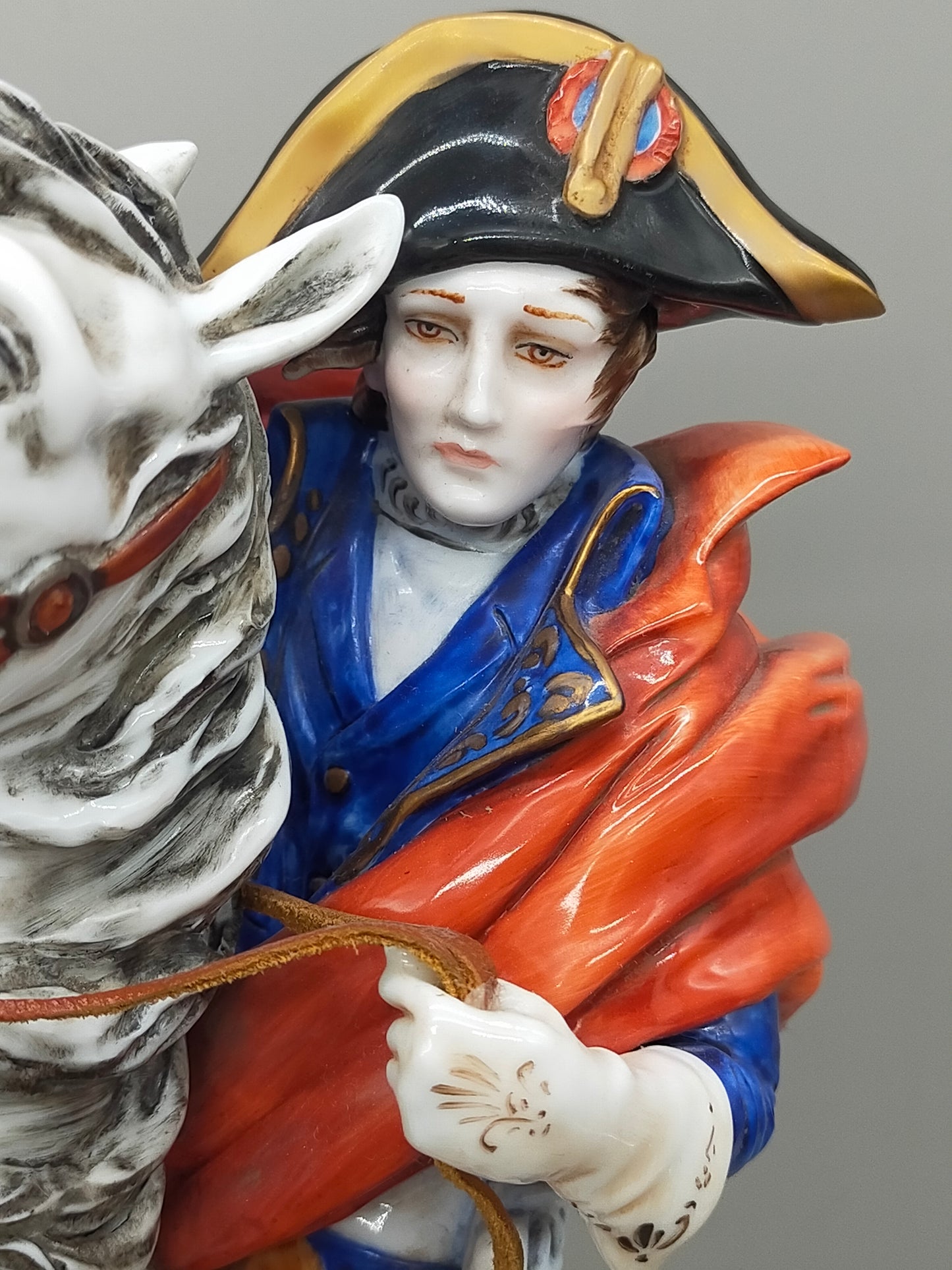 Napoleon Bonaparte Reiter Figur Limoges Porzellan -handbemalt - Handarbeit