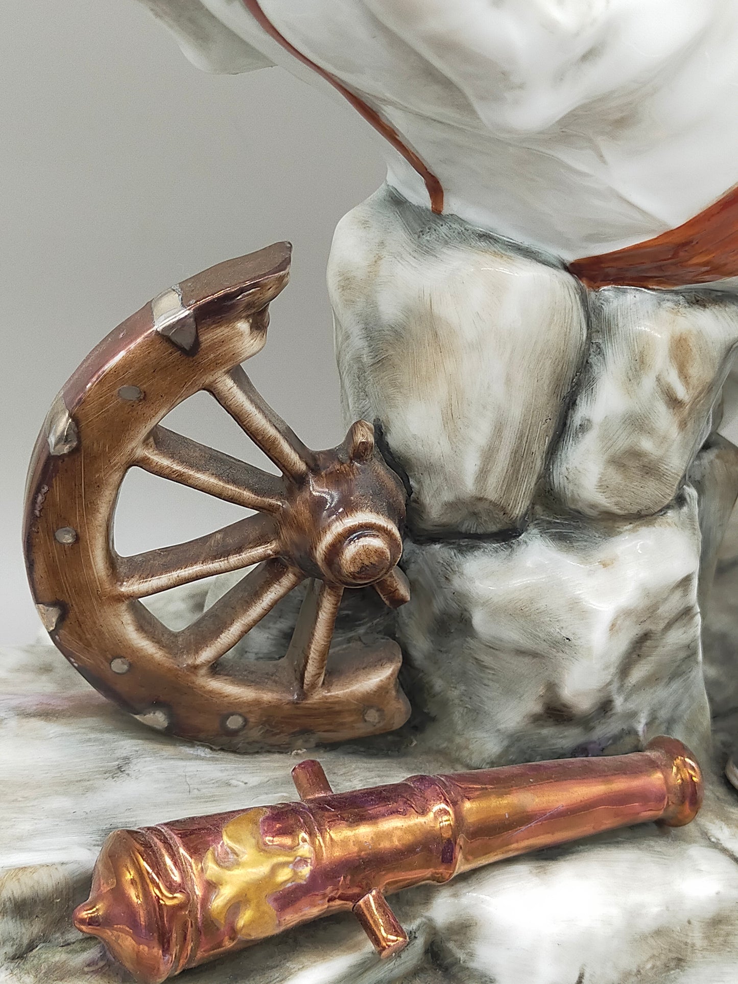 Napoleon Bonaparte Reiter Figur Limoges Porzellan -handbemalt - Handarbeit