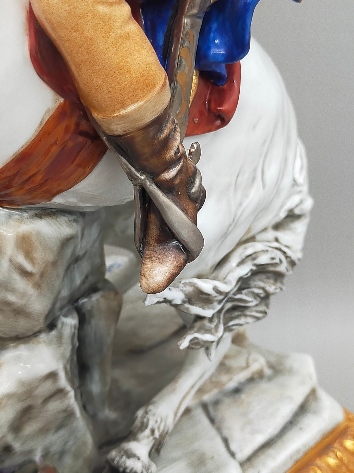 Napoleon Bonaparte Reiter Figur Limoges Porzellan -handbemalt - Handarbeit