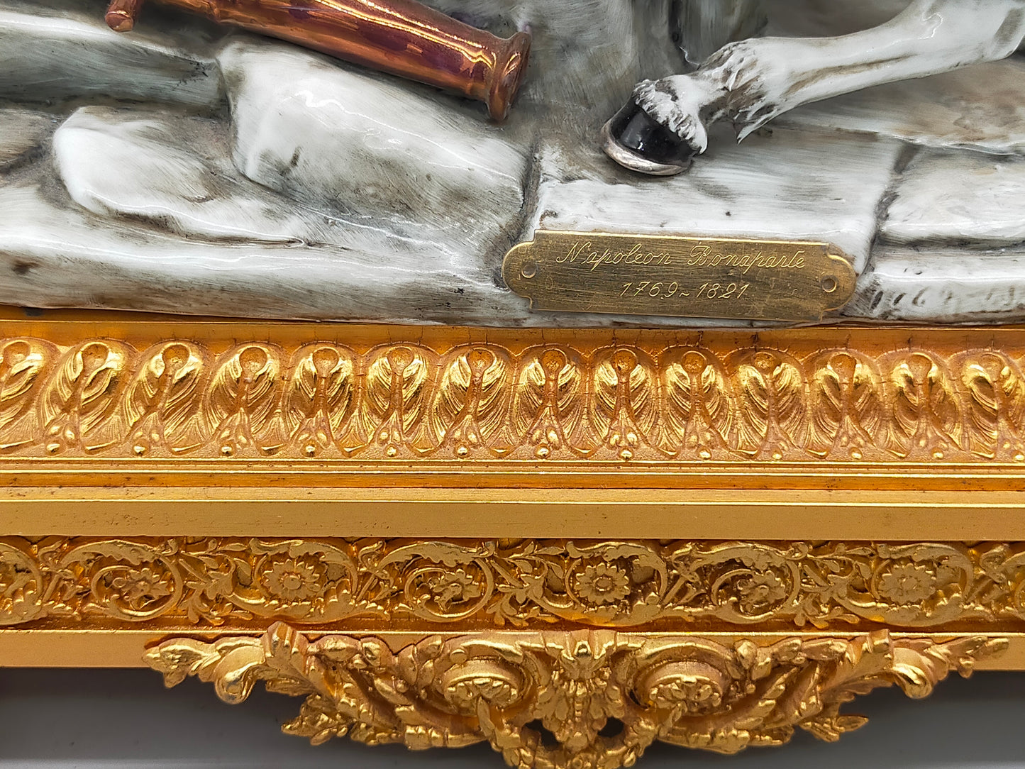 Napoleon Bonaparte Reiter Figur Limoges Porzellan -handbemalt - Handarbeit