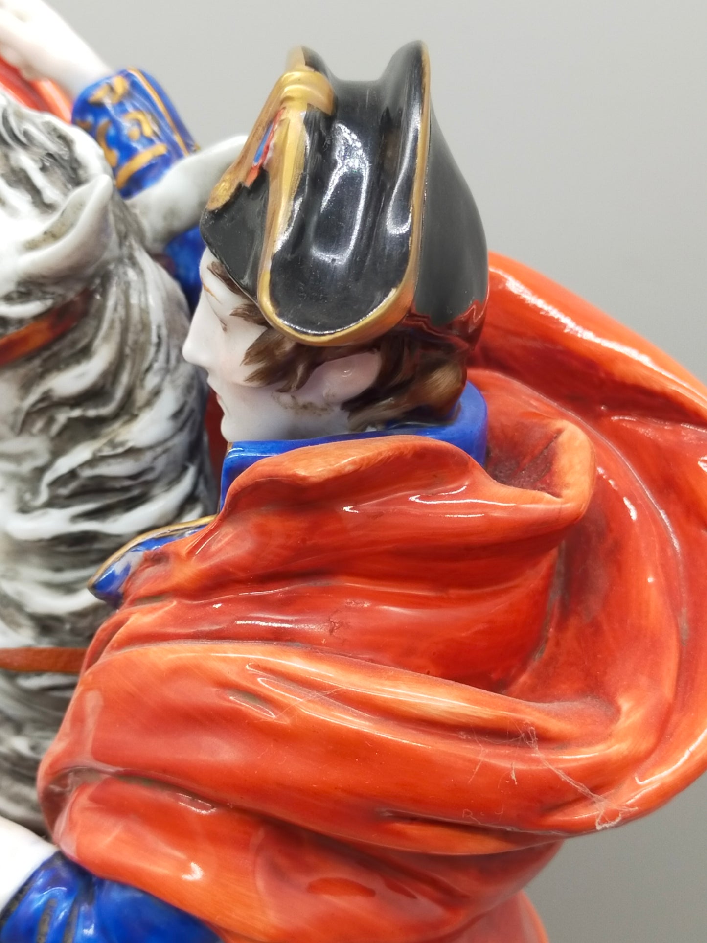 Napoleon Bonaparte Reiter Figur Limoges Porzellan -handbemalt - Handarbeit