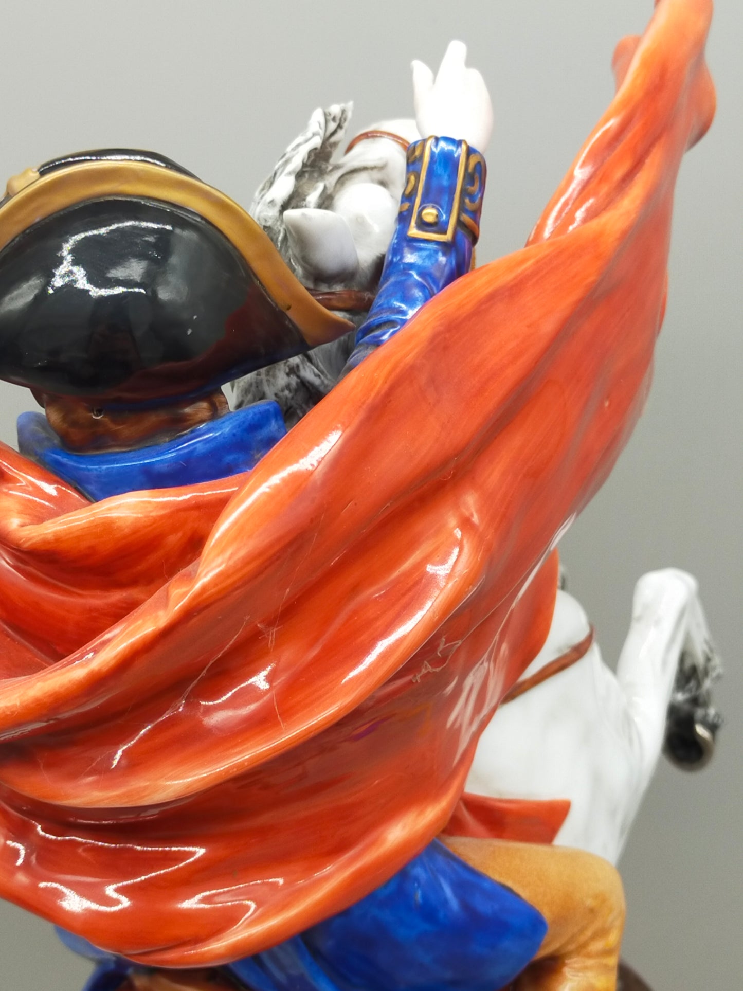 Napoleon Bonaparte Reiter Figur Limoges Porzellan -handbemalt - Handarbeit