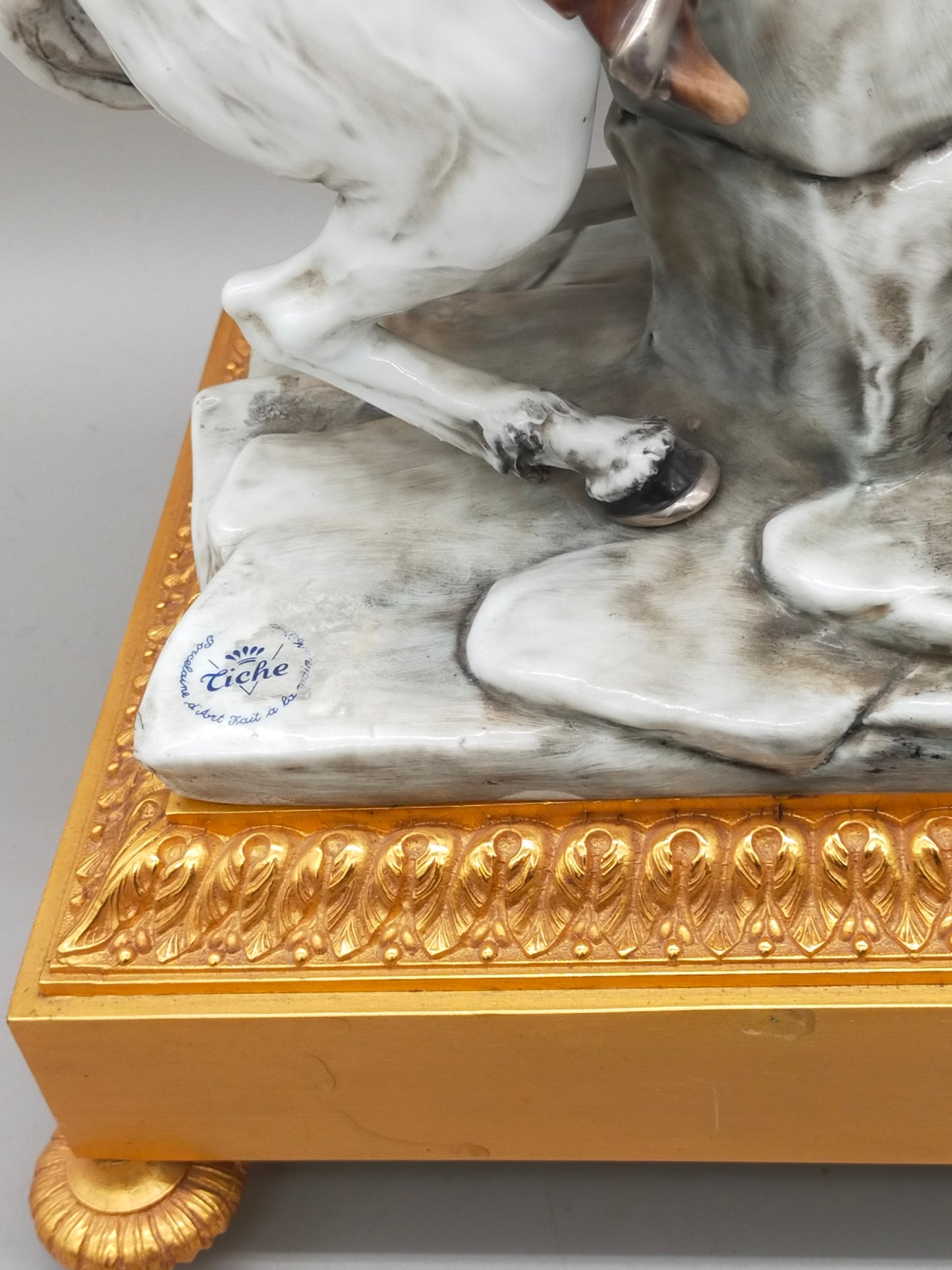 Napoleon Bonaparte Reiter Figur Limoges Porzellan -handbemalt - Handarbeit