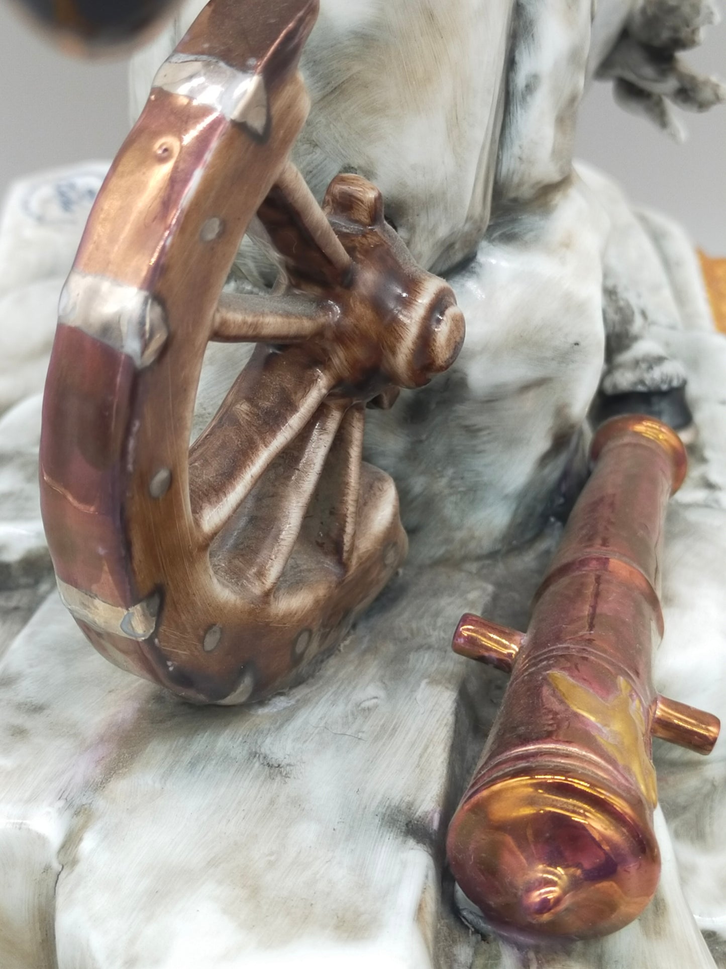 Napoleon Bonaparte Reiter Figur Limoges Porzellan -handbemalt - Handarbeit