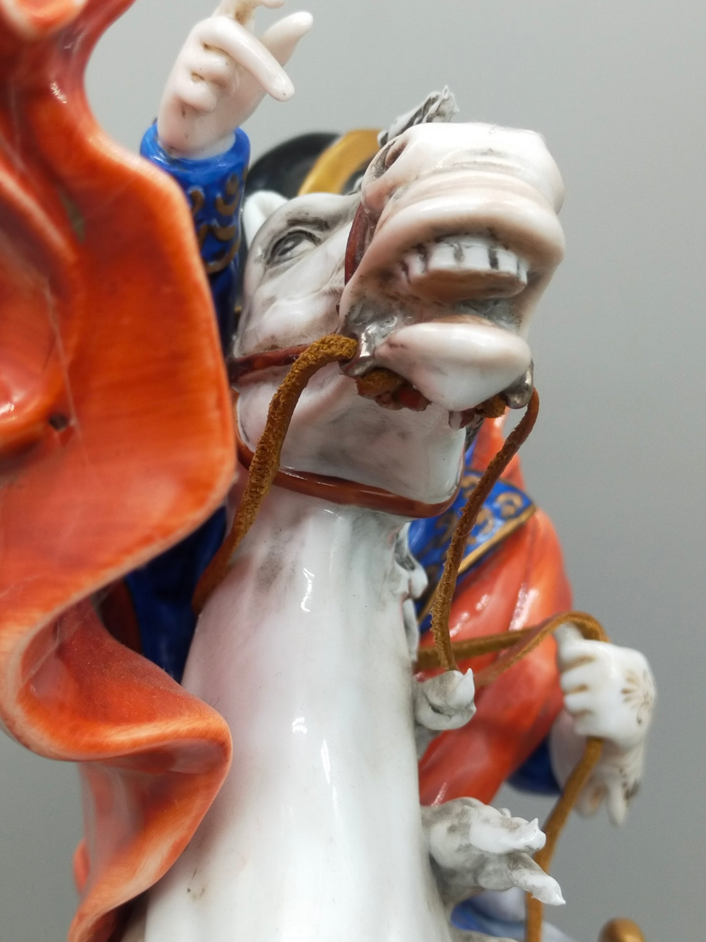 Napoleon Bonaparte Reiter Figur Limoges Porzellan -handbemalt - Handarbeit