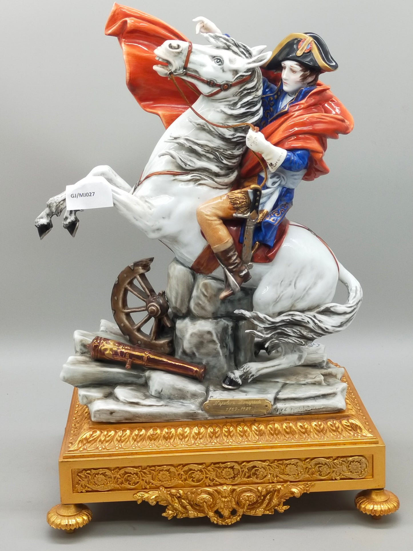 Napoleon Bonaparte Reiter Figur Limoges Porzellan -handbemalt - Handarbeit