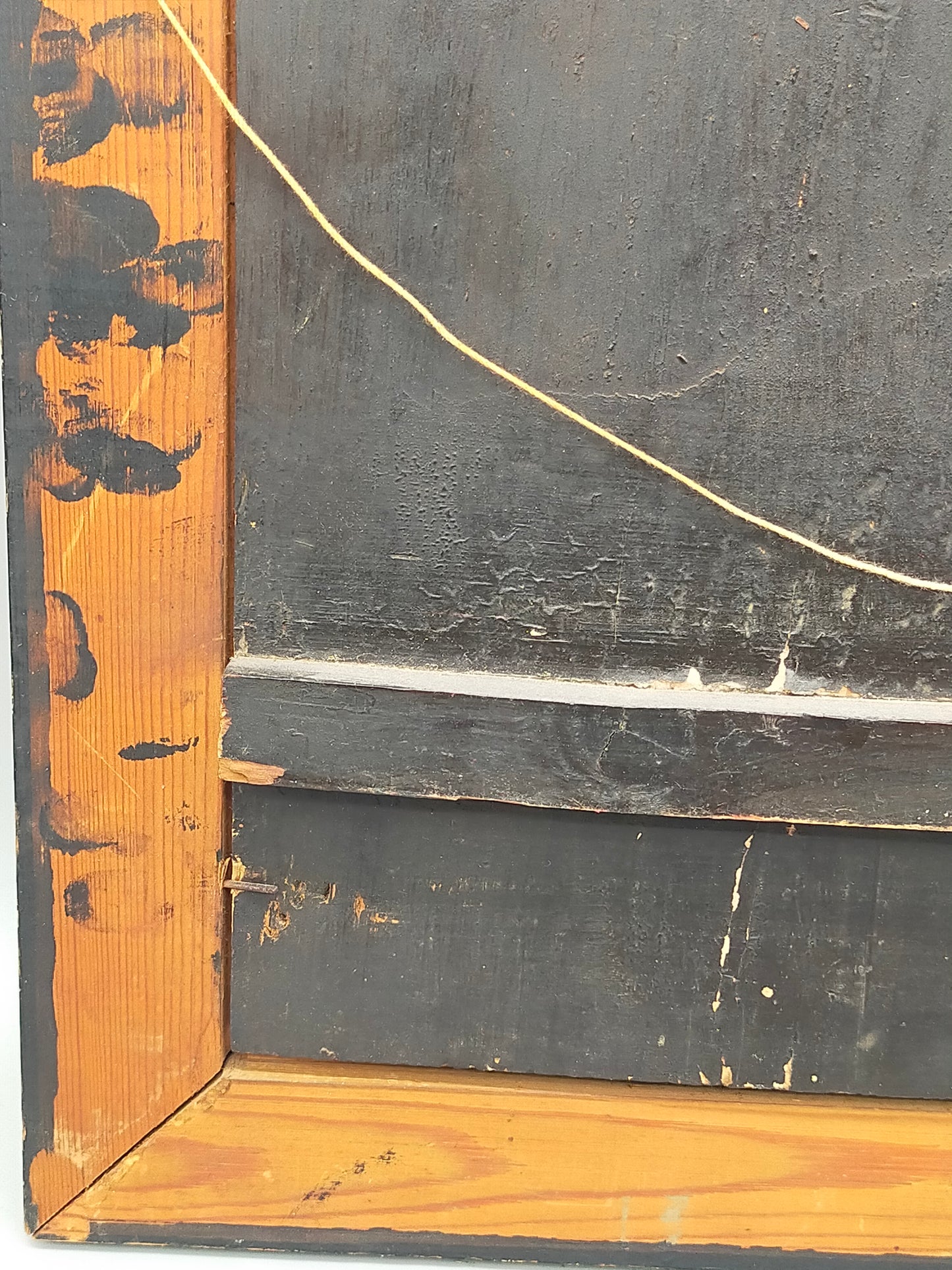 Japanische Pagoden Landschaft Relief Gemälde Vintage Wandbild