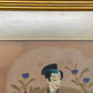 Vintage Japanisches Fächerbild mit Vintage-Wandobjekten