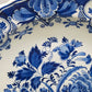 Vintage Delft Blue Holland Wandteller, niederländische Schiffsszene, handbemalte