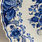 Vintage Delft Blue Holland Wandteller, niederländische Schiffsszene, handbemalte
