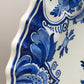 Vintage Delft Blue Holland Wandteller, niederländische Schiffsszene, handbemalte