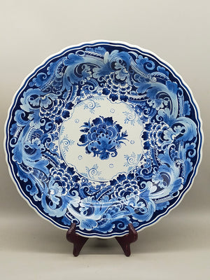 Vintage Delft Blue Holland Wandteller, handbemalte