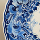 Vintage Delft Blue Holland Wandteller, handbemalte