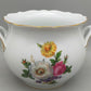 Kaiser Porzellan Schale floral handbemalt mit Goldrand Farbe