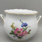 Kaiser Porzellan Schale floral handbemalt mit Goldrand Farbe