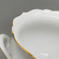Kaiser Porzellan Schale floral handbemalt mit Goldrand Farbe