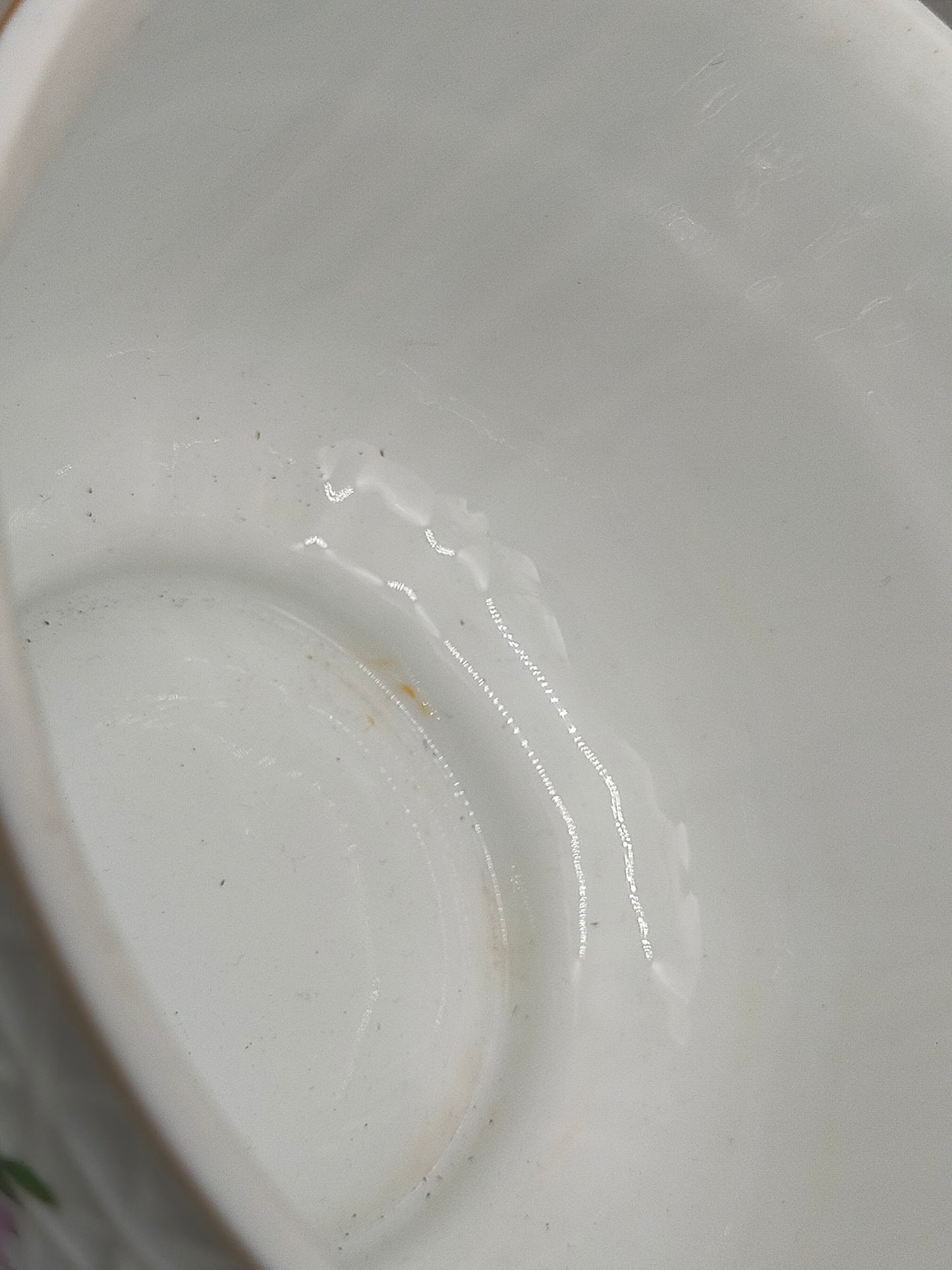 Dresden Porzellan Schale mit Blumenmalerei – Handbemalt