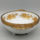 Bayreuth Gloria Porzellan Schale Golden Rose 24K Goldrand & florales