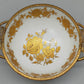 Bayreuth Gloria Porzellan Schale Golden Rose 24K Goldrand & florales