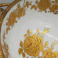 Bayreuth Gloria Porzellan Schale Golden Rose 24K Goldrand & florales