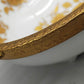 Bayreuth Gloria Porzellan Schale Golden Rose 24K Goldrand & florales