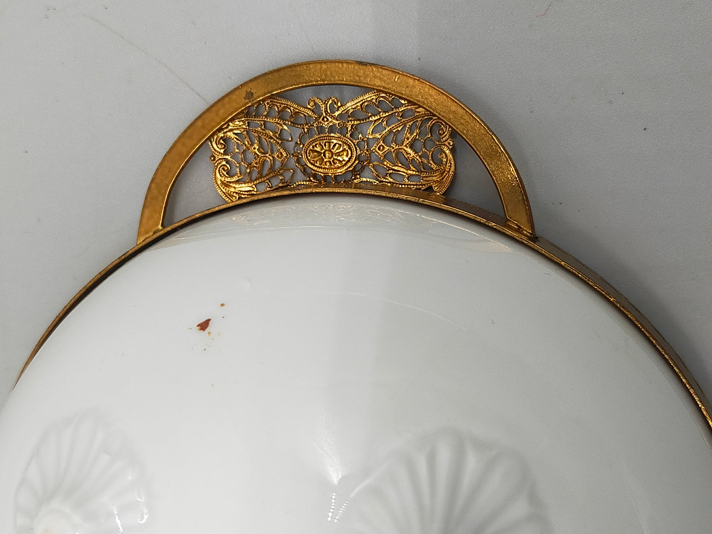 Bayreuth Gloria Porzellan Schale Golden Rose 24K Goldrand & florales