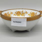 Bayreuth Gloria Porzellan Schale Golden Rose 24K Goldrand & florales