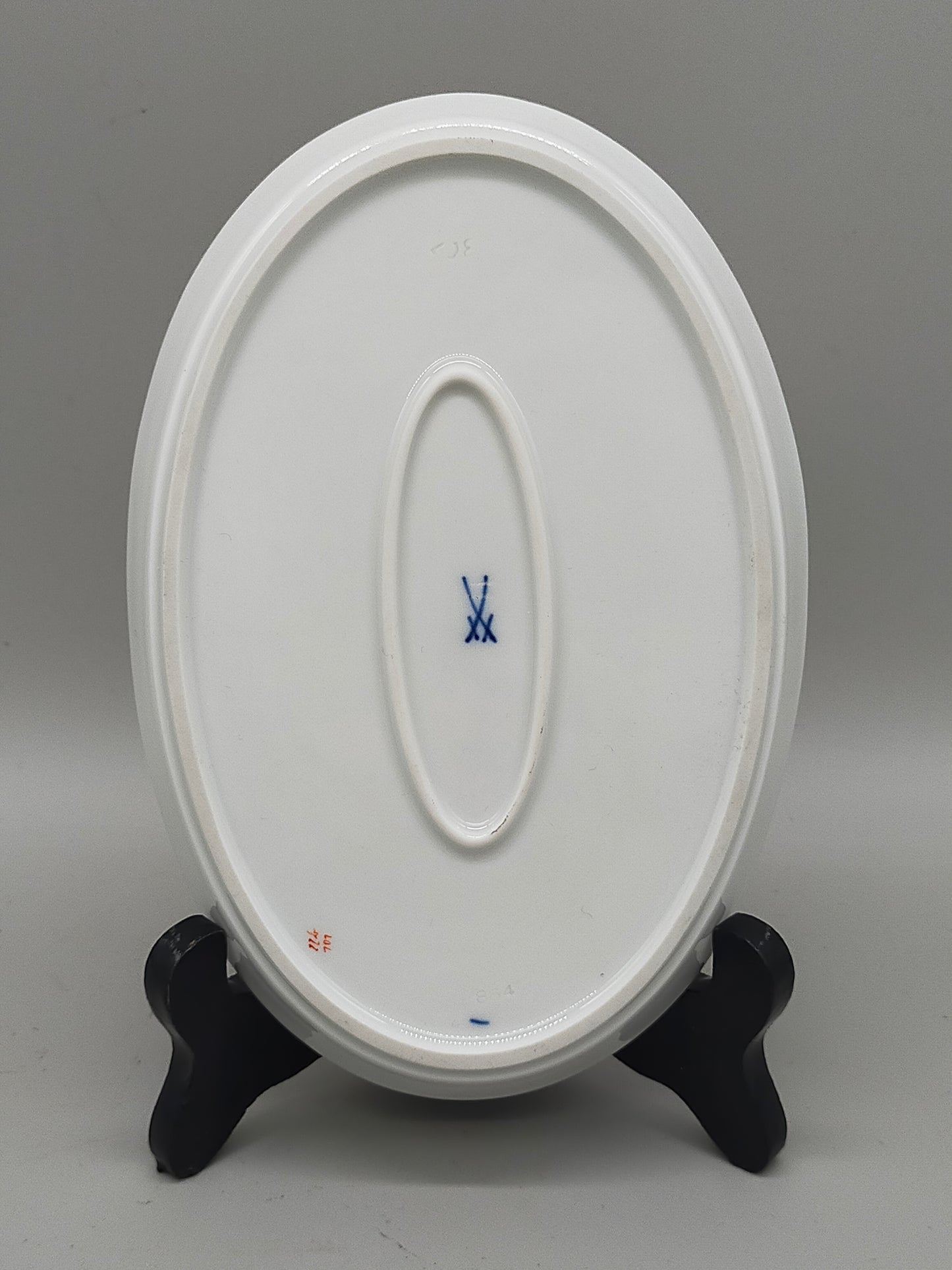 Meissen Porzellan Platte – Handbemalt mit Blumen