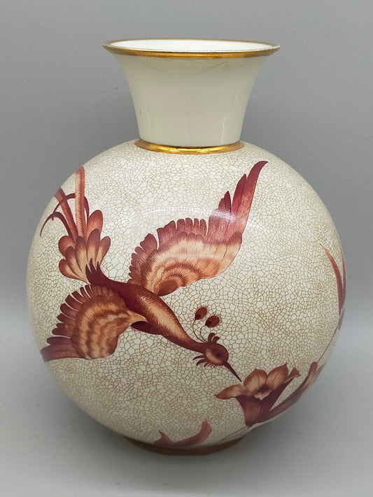 Rosenthal Vase mit Vogelmotiv - Elegantes