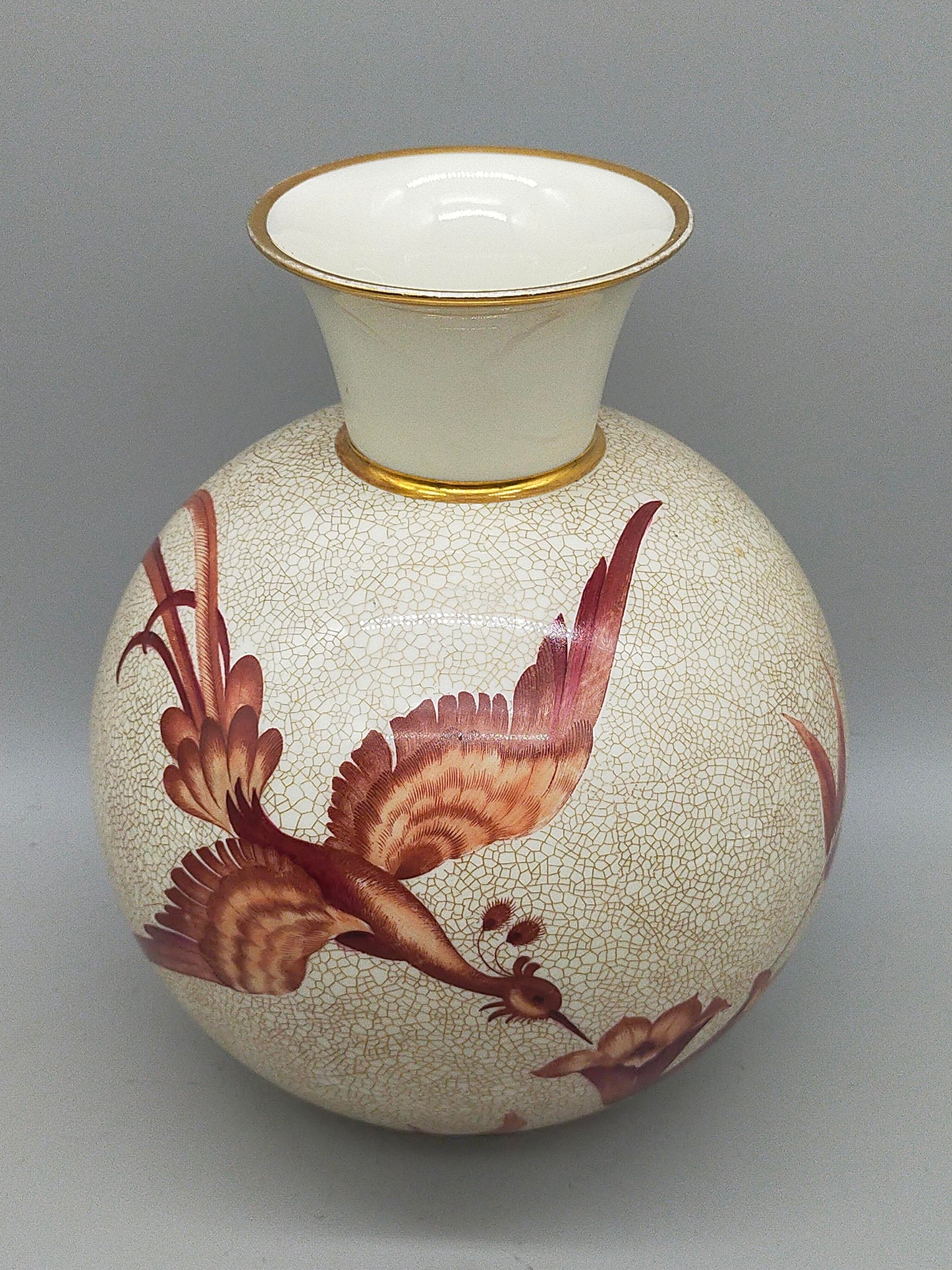 Rosenthal Vase mit Vogelmotiv - Elegantes