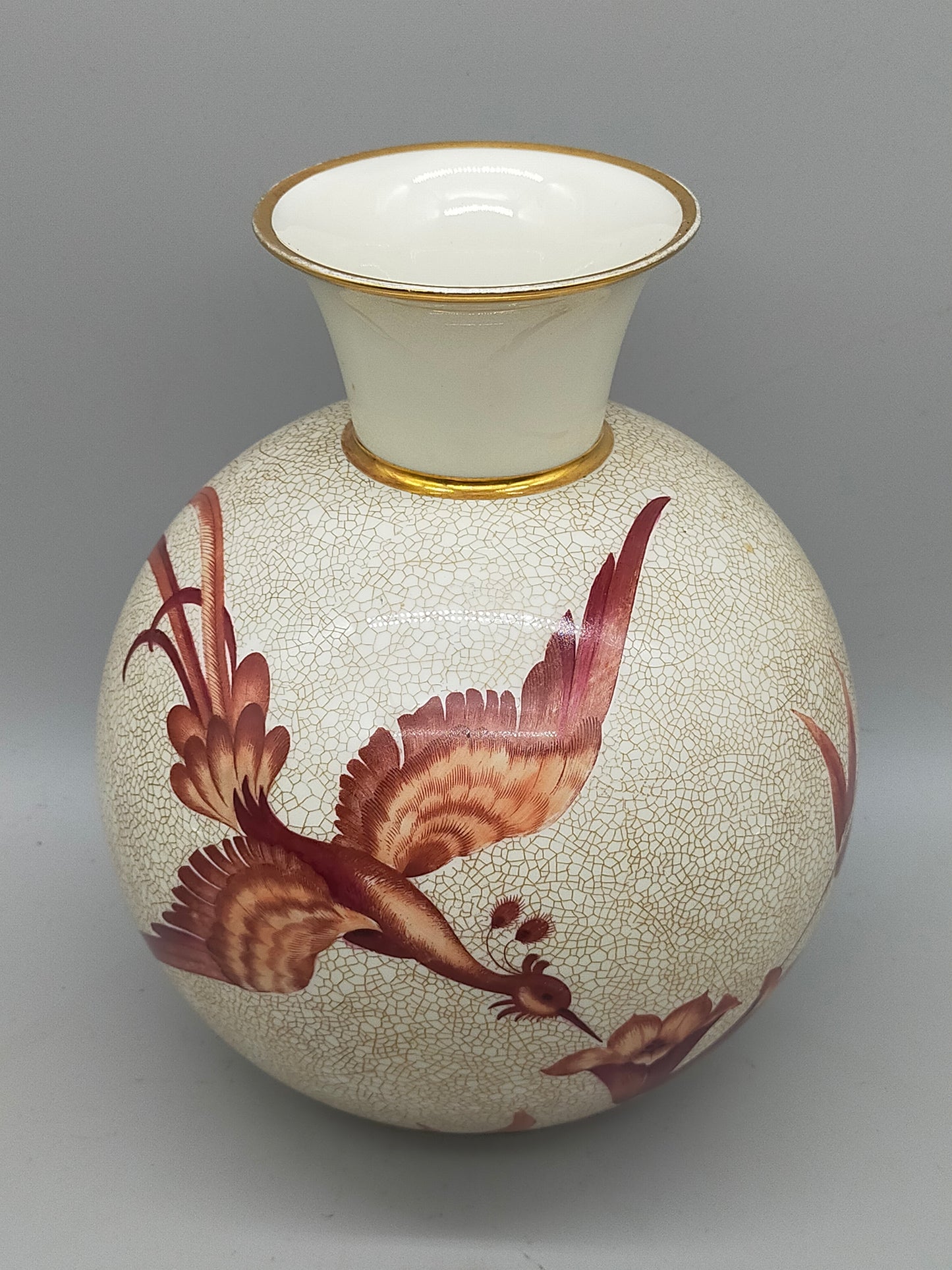 Rosenthal Vase mit Vogelmotiv - Elegantes