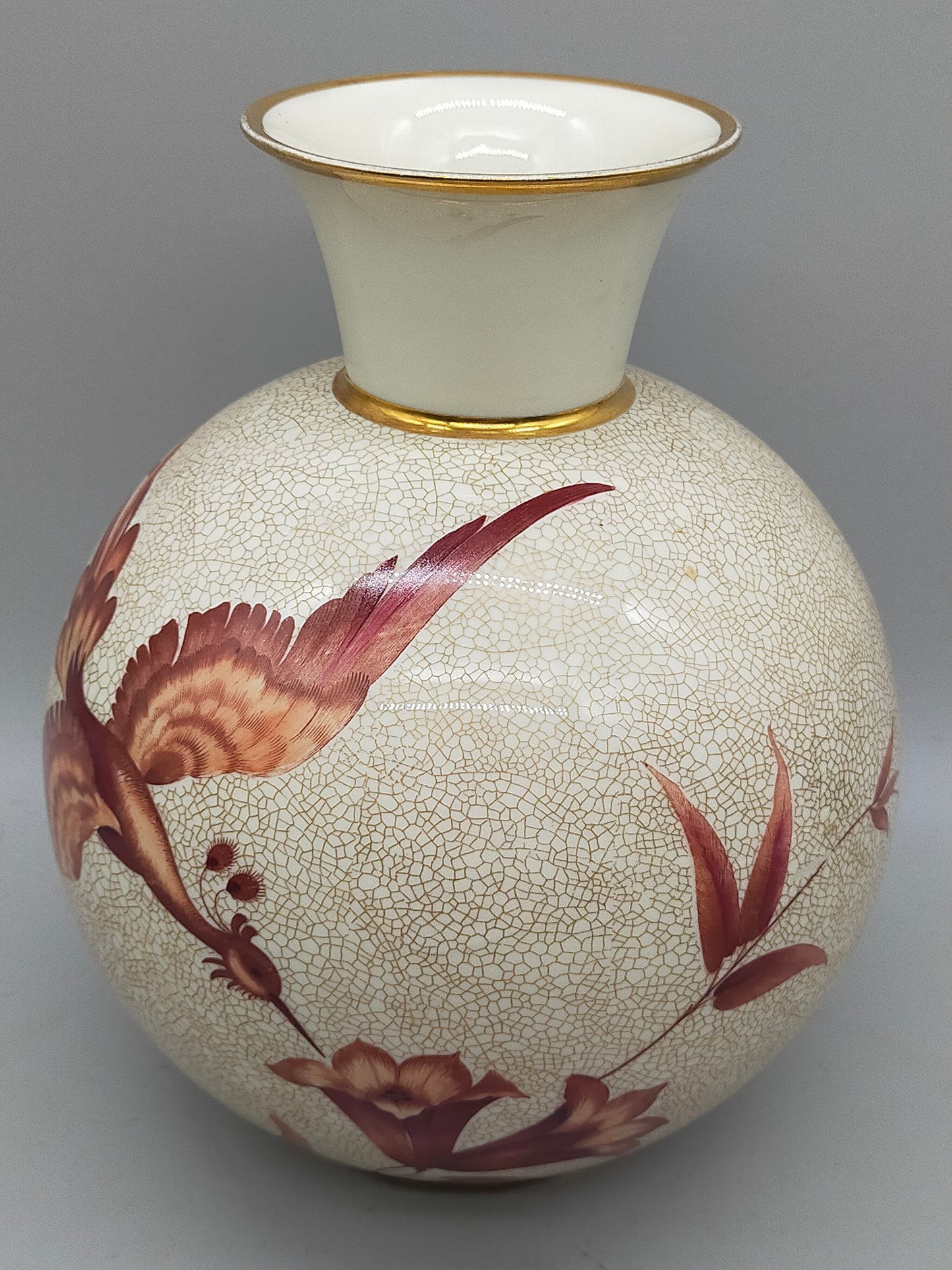 Rosenthal Vase mit Vogelmotiv - Elegantes