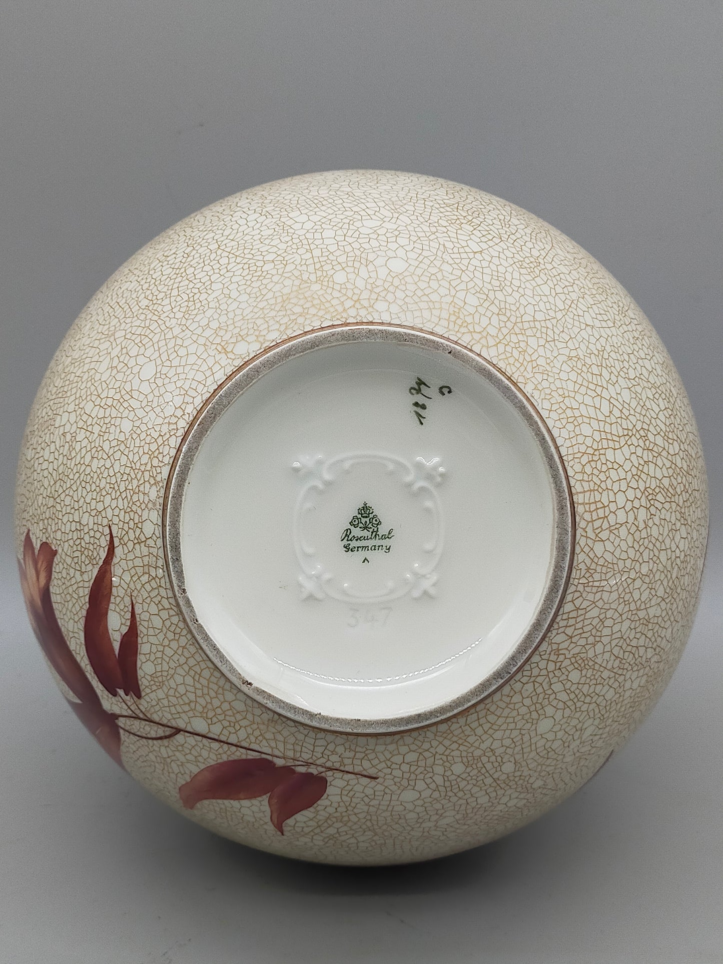 Rosenthal Vase mit Vogelmotiv - Elegantes