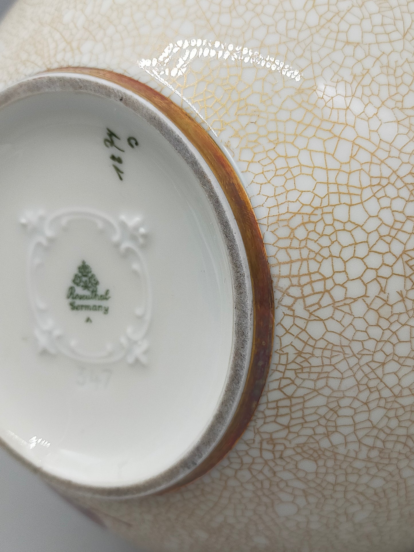Rosenthal Vase mit Vogelmotiv - Elegantes