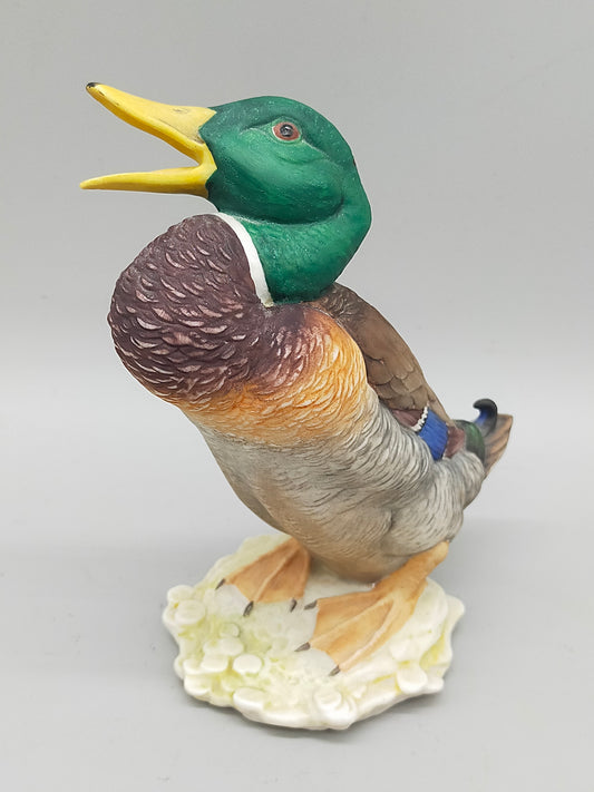 Porzellan Figur Erpel Hutschenreuther – Detailreicher Vogel