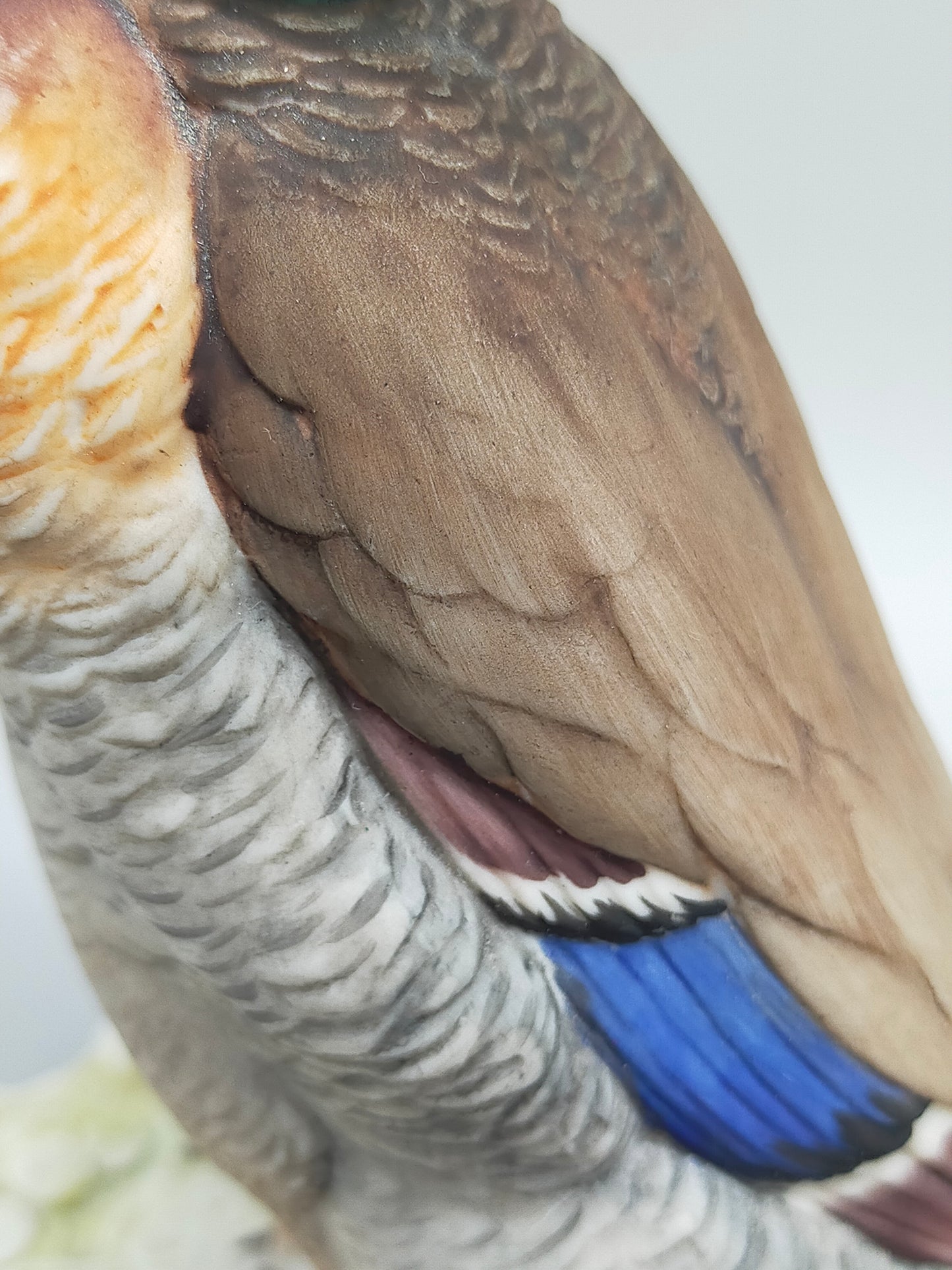 Porzellan Figur Erpel Hutschenreuther – Detailreicher Vogel