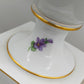 Prachtvolle Dresden Porzellan Schwanenhenkel Vase – Handbemaltes Blumendekor