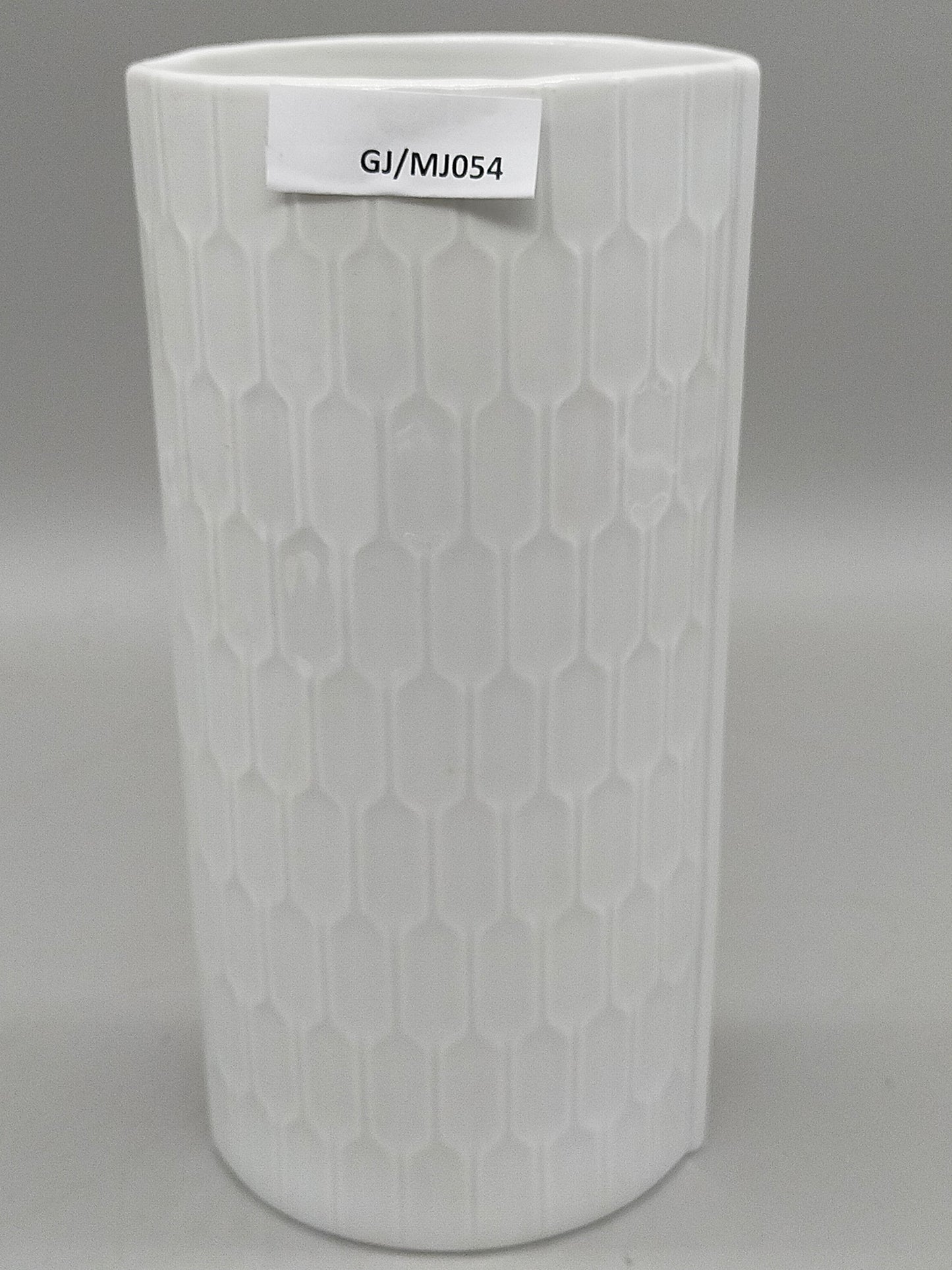 Zeitlose Alka Kunst Bavaria Vase – Weißes Relief-Design für modernes Wohnen