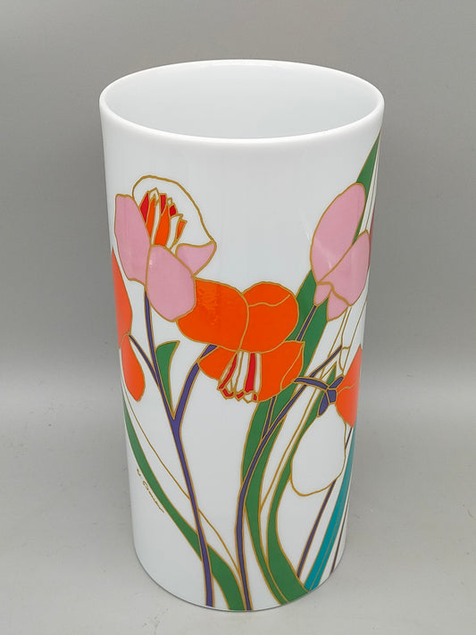 Elegante Rosenthal Studio-Linie Vase – Florales Design von Wolf Karnagel