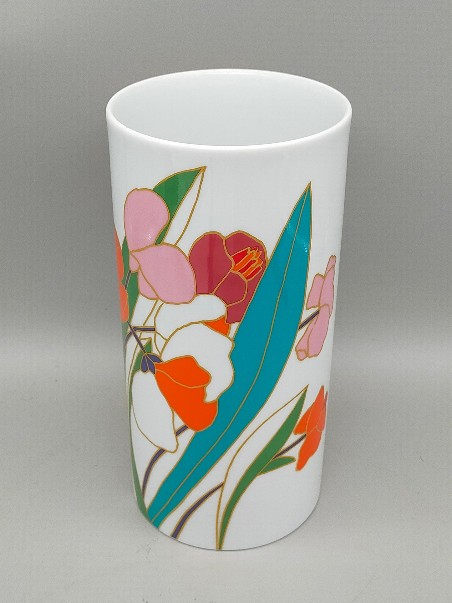 Elegante Rosenthal Studio-Linie Vase – Florales Design von Wolf Karnagel