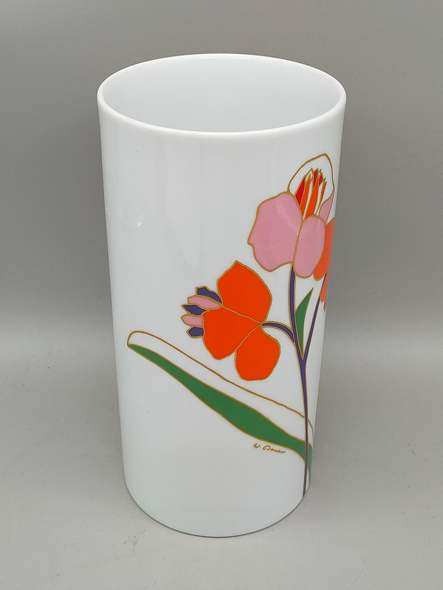 Elegante Rosenthal Studio-Linie Vase – Florales Design von Wolf Karnagel
