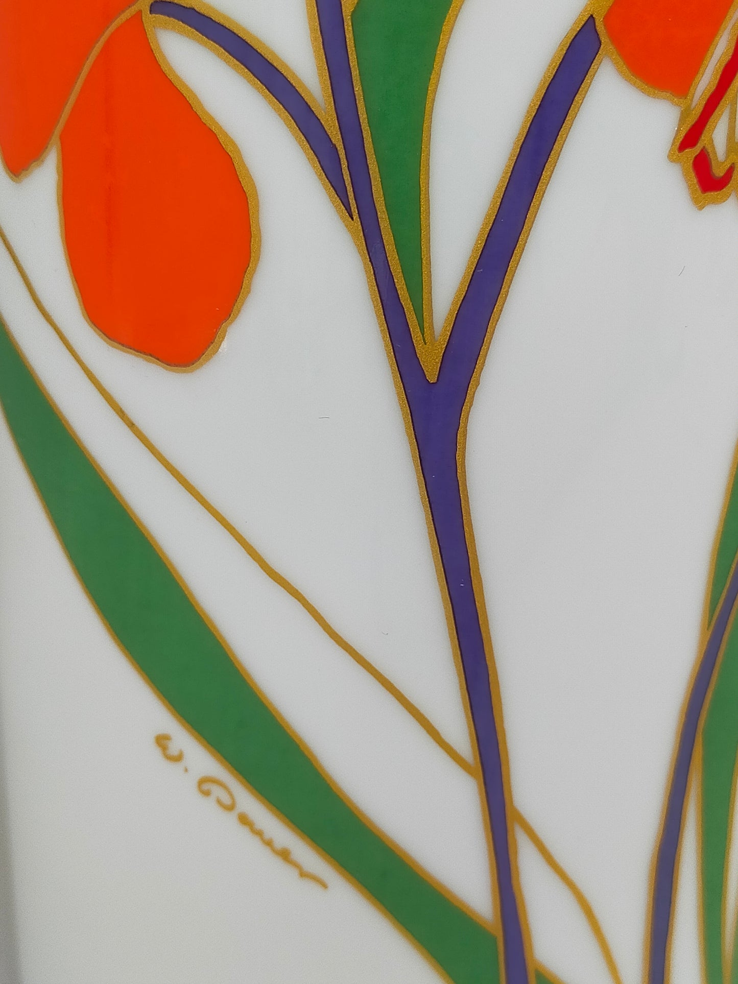 Elegante Rosenthal Studio-Linie Vase – Florales Design von Wolf Karnagel