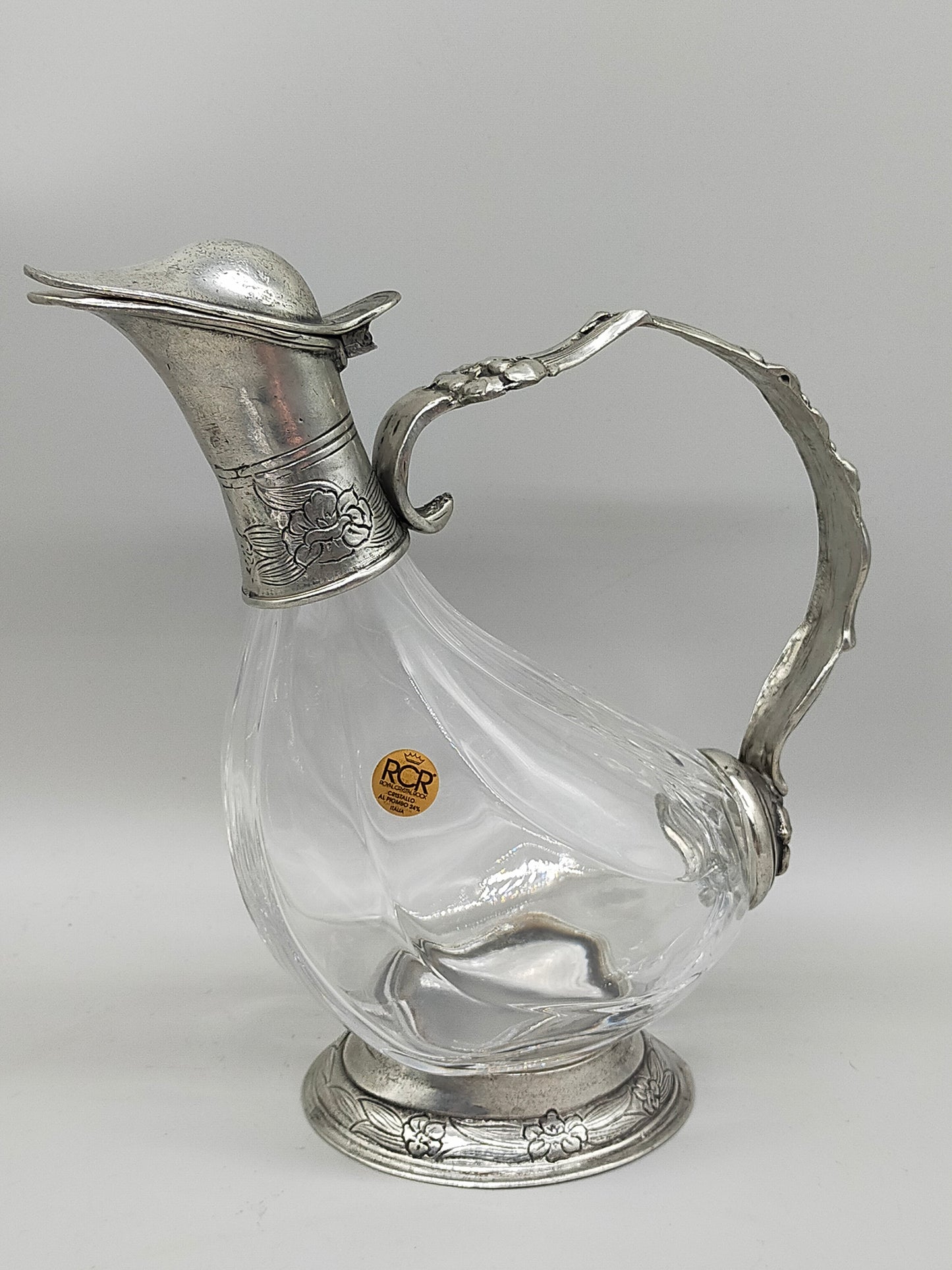 Exquisite RCR Kristall Karaffe in Entenform – Italienisches Design