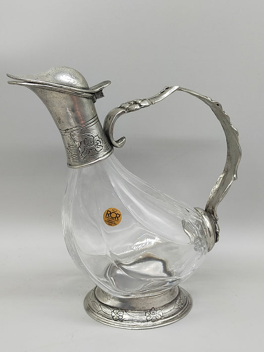 Exquisite RCR Kristall Karaffe in Entenform – Italienisches Design