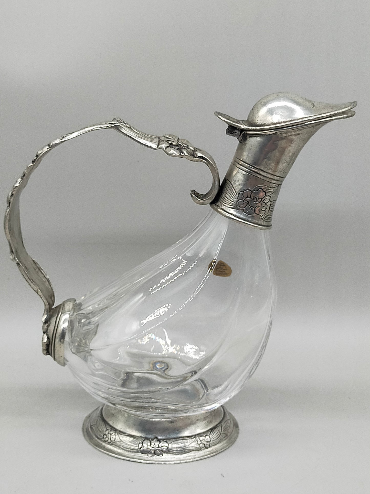 Exquisite RCR Kristall Karaffe in Entenform – Italienisches Design