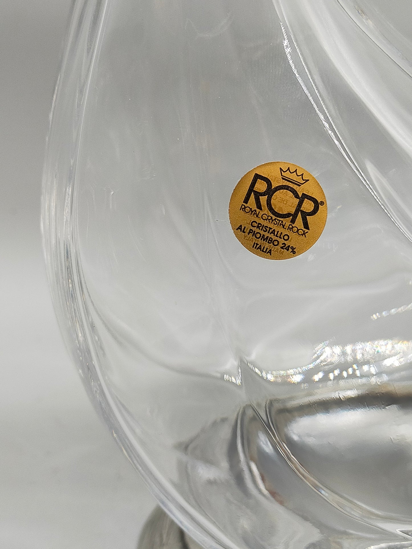 Exquisite RCR Kristall Karaffe in Entenform – Italienisches Design
