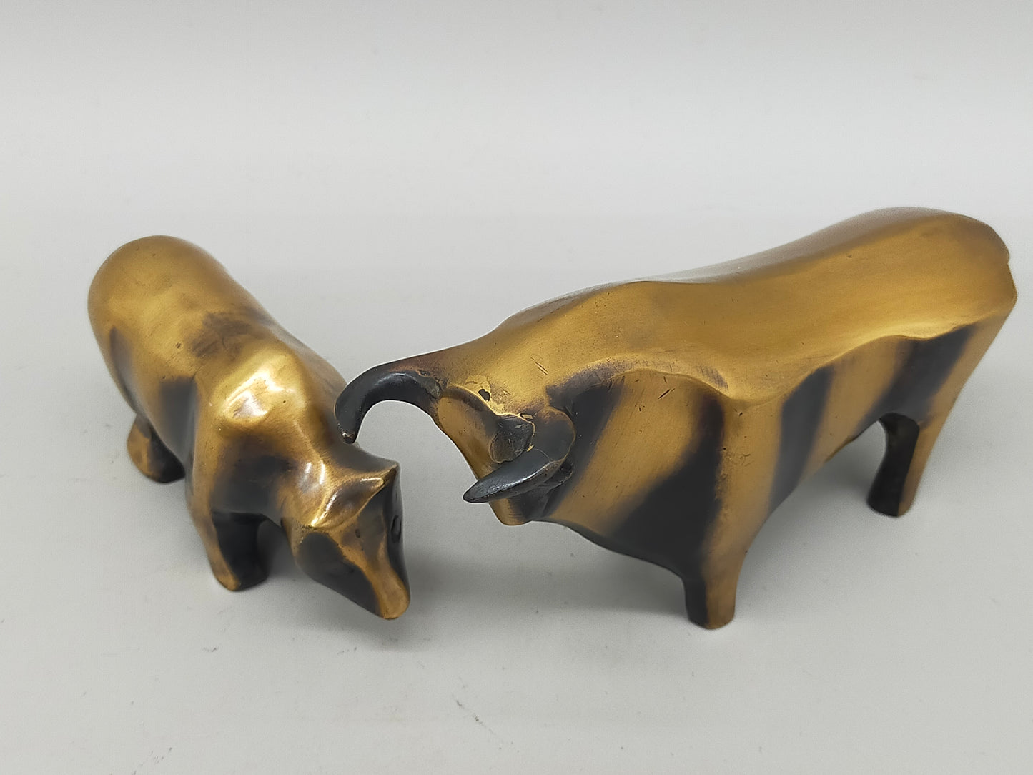 Modernes Börsenfiguren Set Bulle und Bär  Börse & Dax