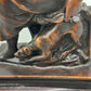 Antike Bronze Skulptur Sitzende Diana – Klassisches Design