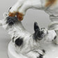 Antike Carl Scheidig Gräfenthal Porzellanfigur – Ziege und Hund im Spiel